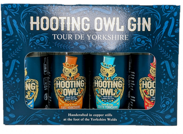 Hooting Owl 'Tour de Yorkshire' 6 x 4 x 5cl Gift Packs